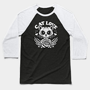 Cat love Baseball T-Shirt